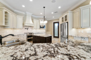 Delicatus Granite in Custom Built Kitchen